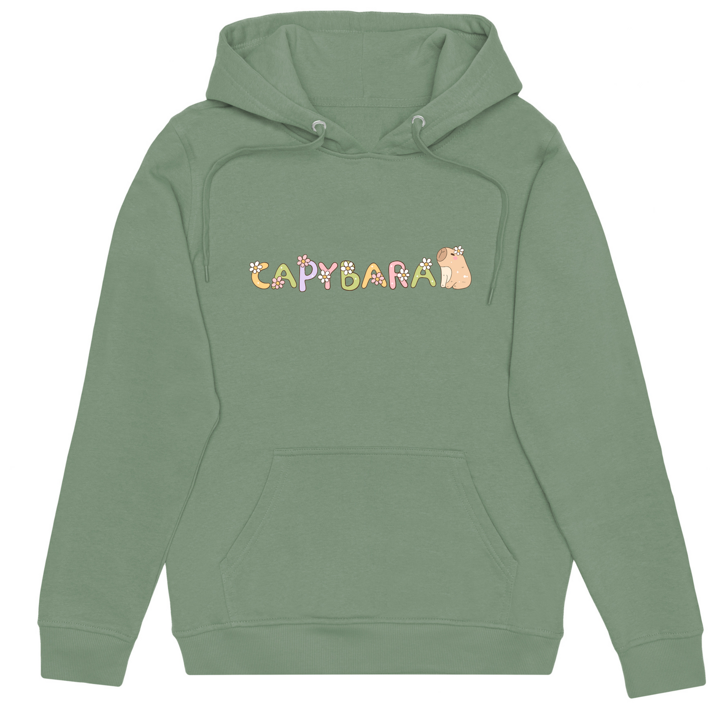 Cute Capybara Sweat Set | Green Hoodie and Jogger Sets | Gift for Her