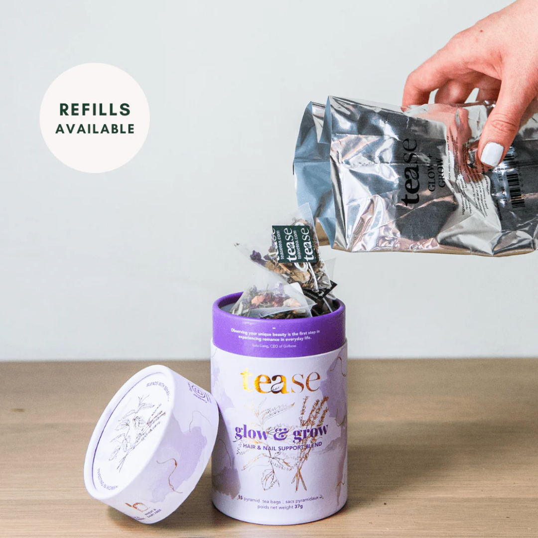 Glow & Grow Superfood + Adaptogen Tea Blend | Beauty Support
