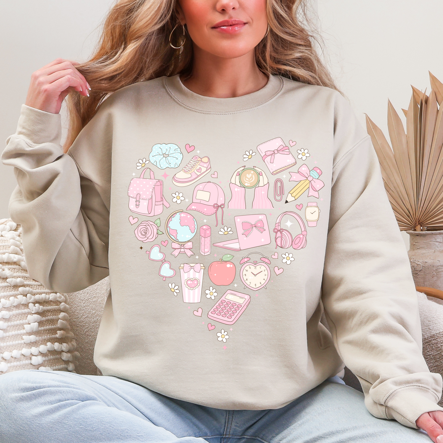 Girly Pink Sweatshirt