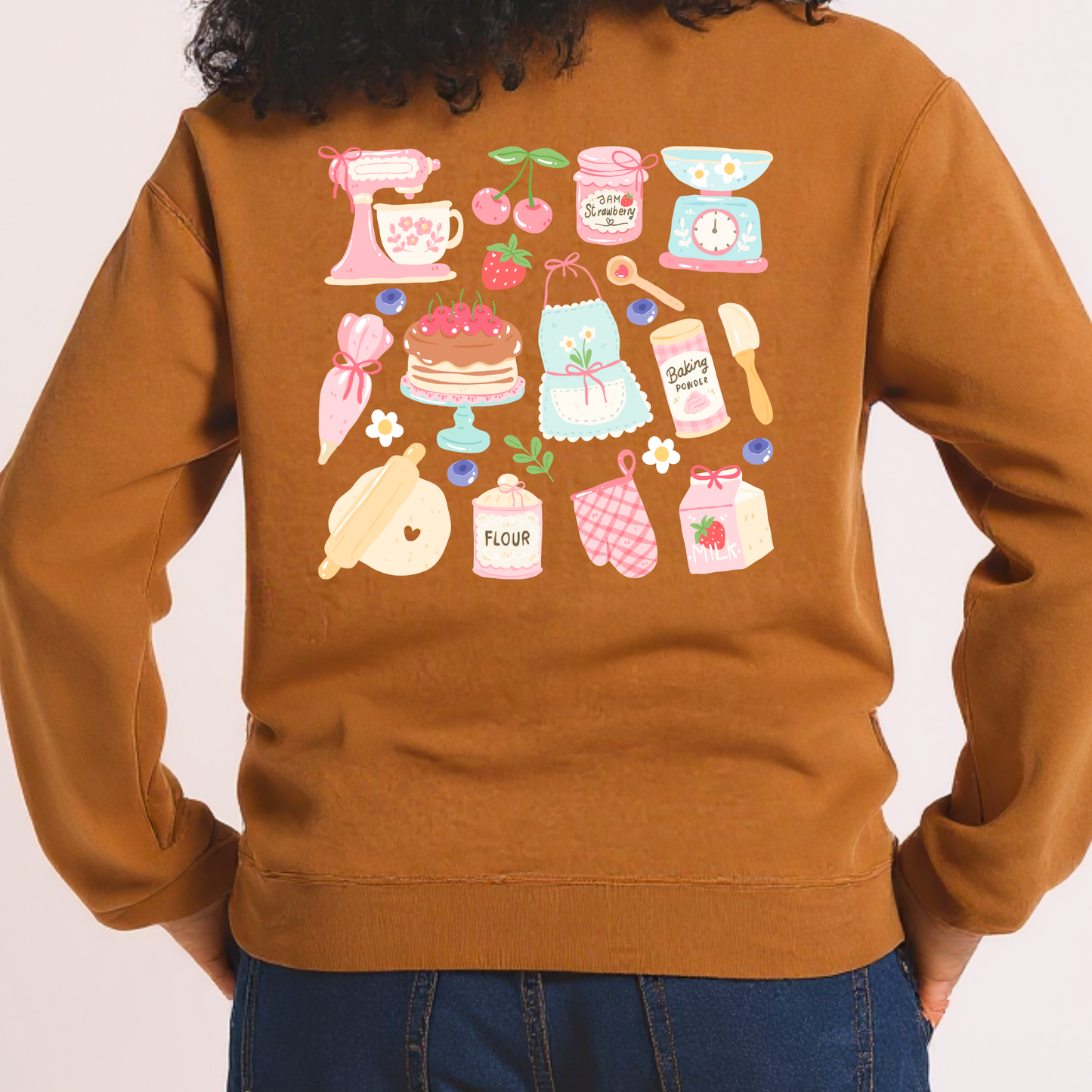 20% OFF Baker’s Dream Crewneck Sweatshirt | Bakery-Themed Dessert Lover Sweatshirt