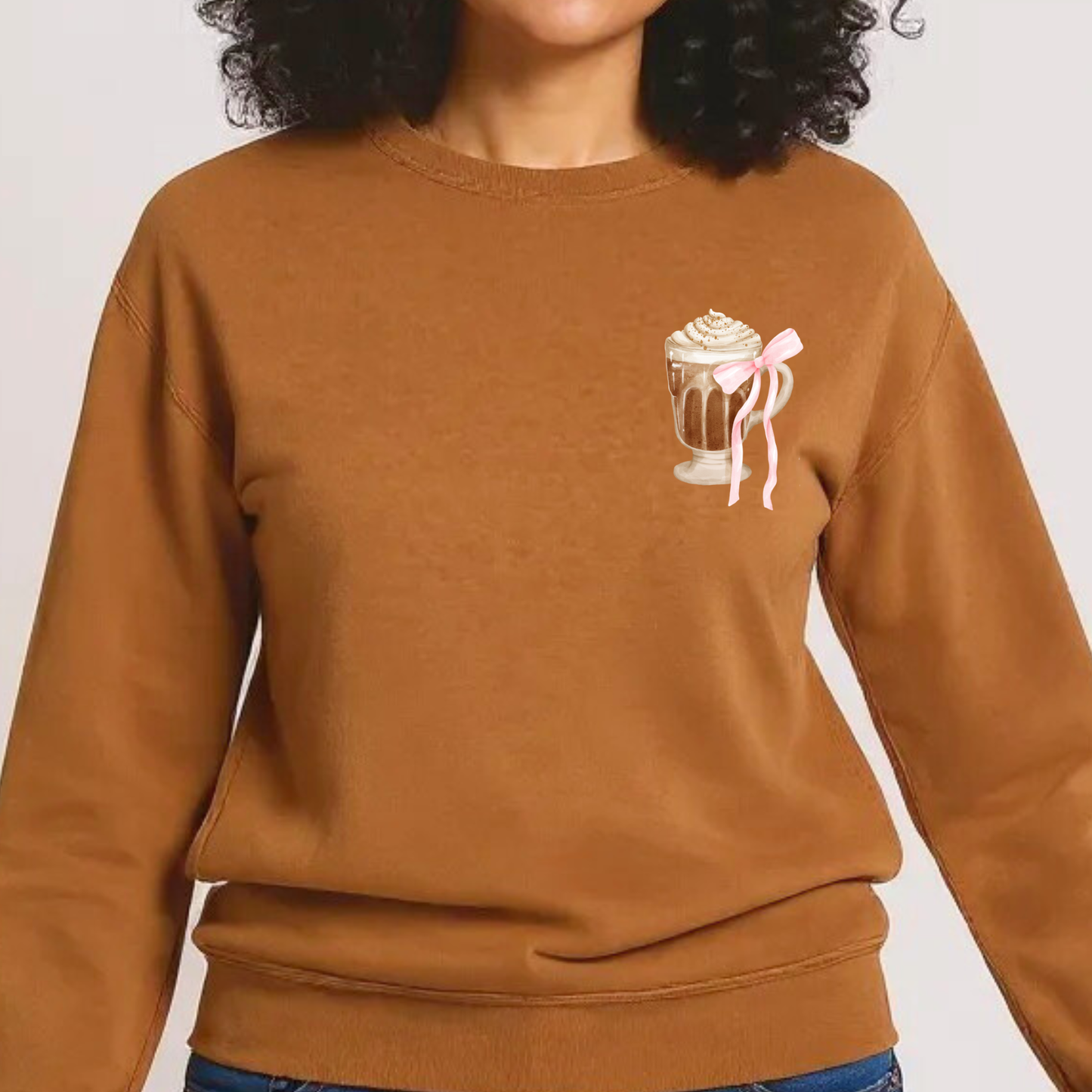 20% OFF COFFEE Golden Brown Sweatshirt