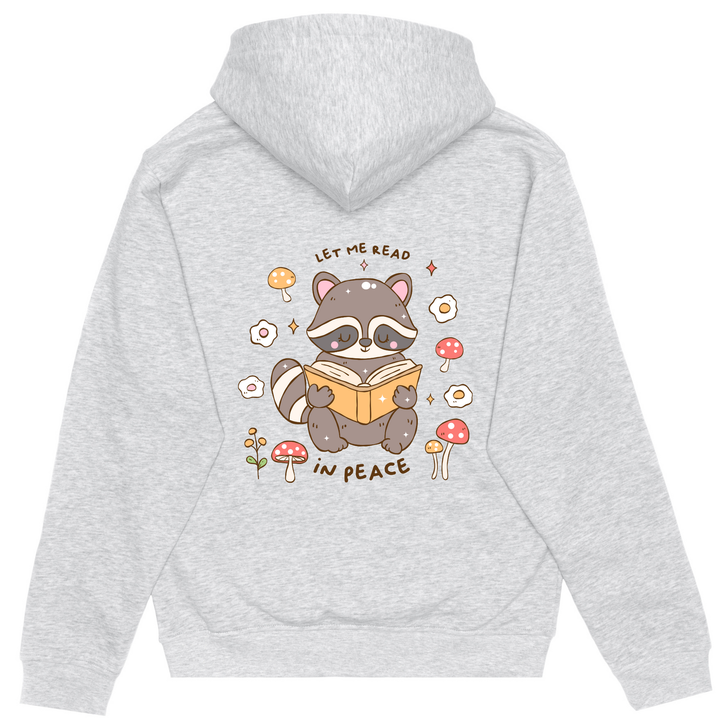Let Me Read in Peace with Cute Raccoon Sweat Set| Gift for her | Book Lover Gifts
