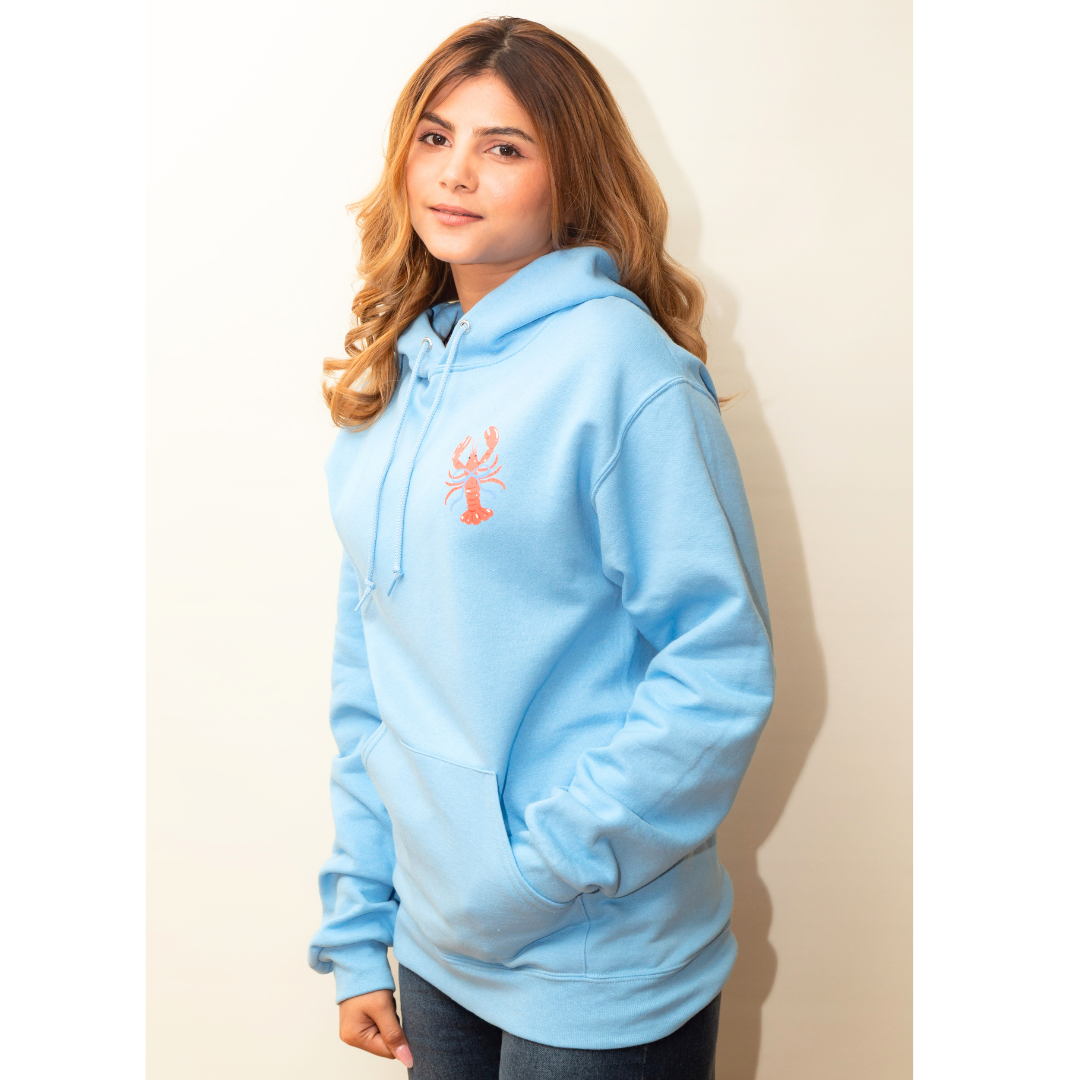 20% OFF Lobsters Hoodies | Light Blue Hoodies with Coastal-Themed
