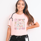 Blush Pink Nurse life Boxy T-shirt -  100% Cotton Made in Canada