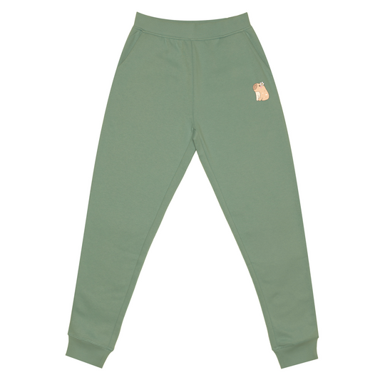 Cute Capybara Sweat Set | Green Hoodie and Jogger Sets | Gift for Her