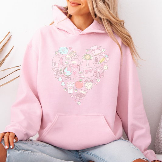 Girly Pink Hoodies