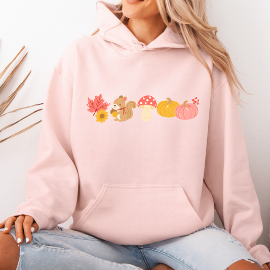 Blush Pink Cozy Fall Vibes Hoodies