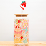 BIRTHDAY CAKE Glass Can Cup