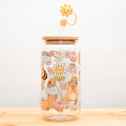 CAPYBARA Glass Can Cup