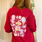 Rose & Carousel Crewneck Sweatshirt | Whimsical Fairytale Carnival Design