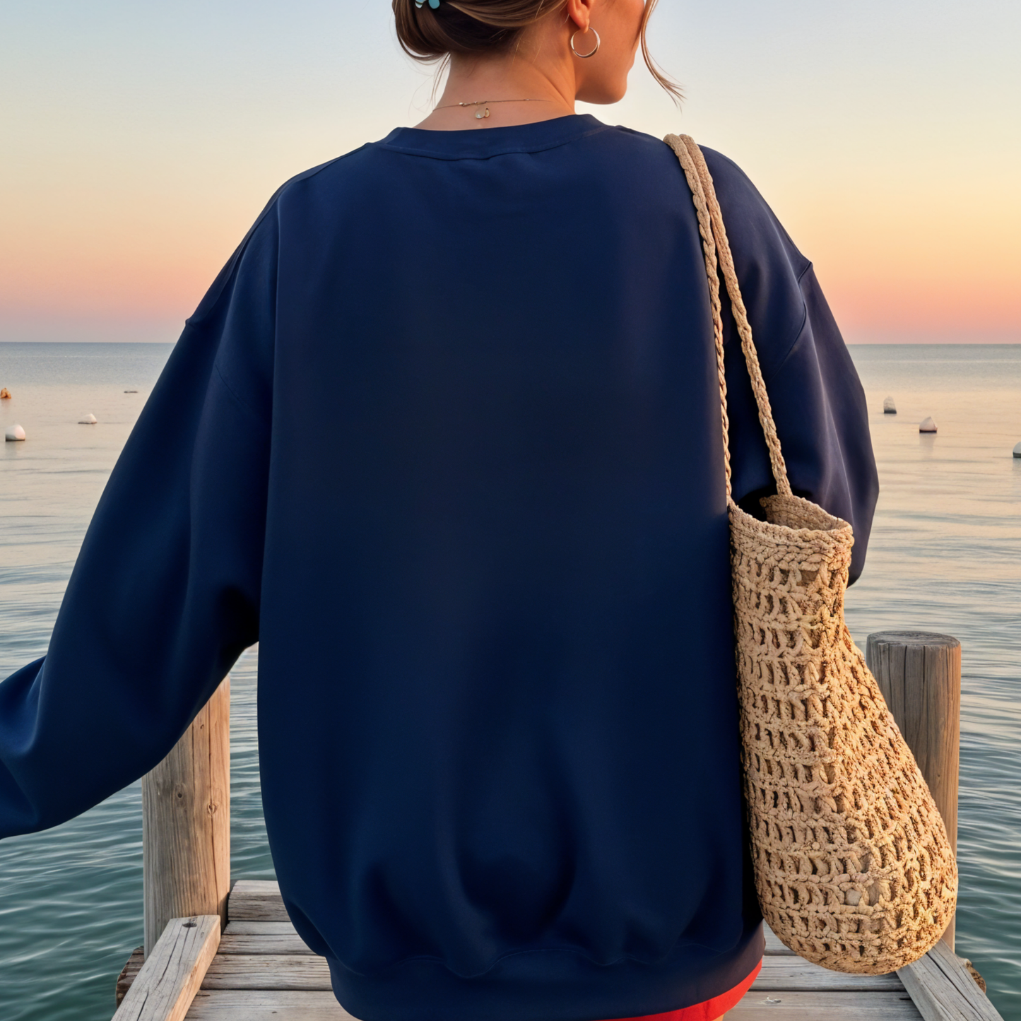 COASTAL LIFE CLUB Navy Blue Sweatshirt