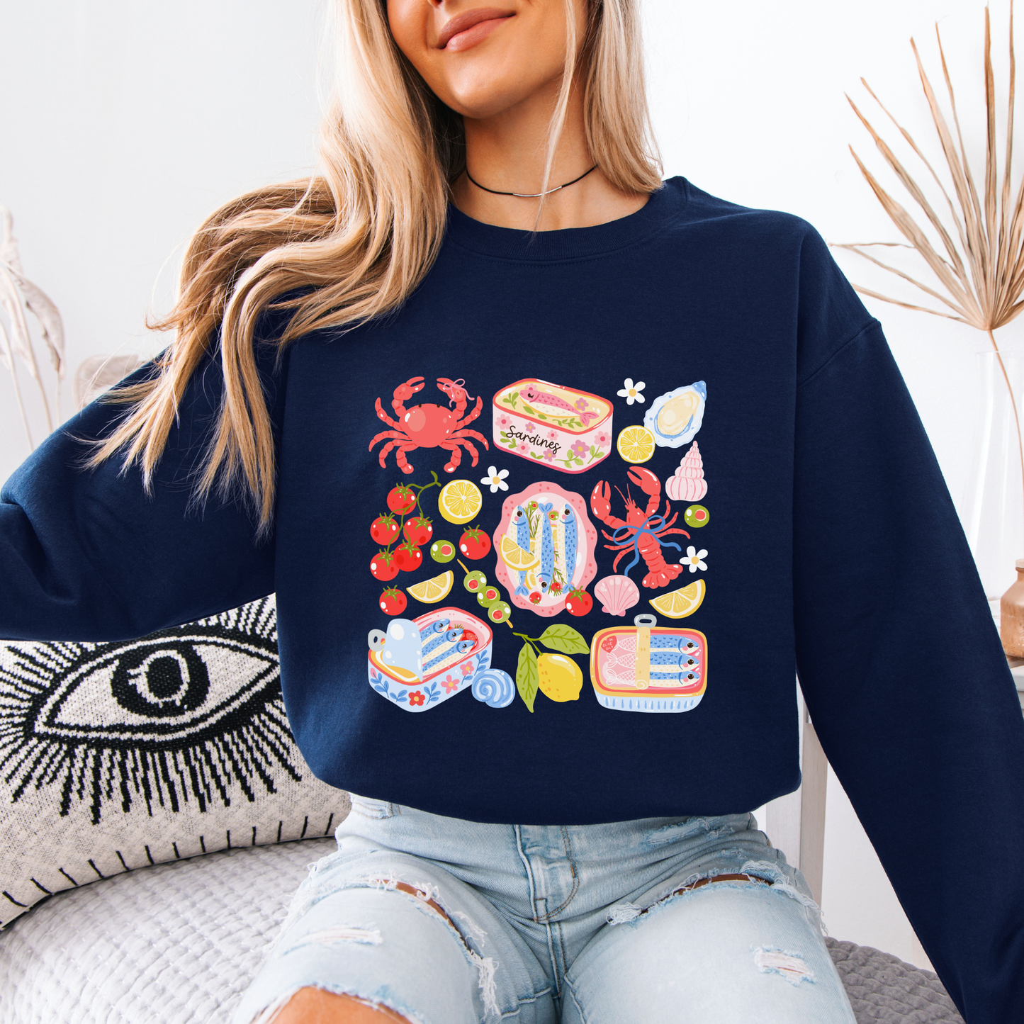 COASTAL LIFE CLUB Navy Blue Sweatshirt