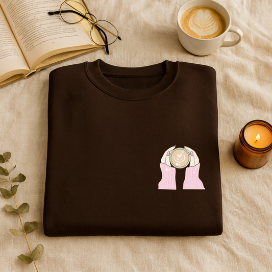 20% OFF Pink Coffee Club Crewneck Sweatshirt