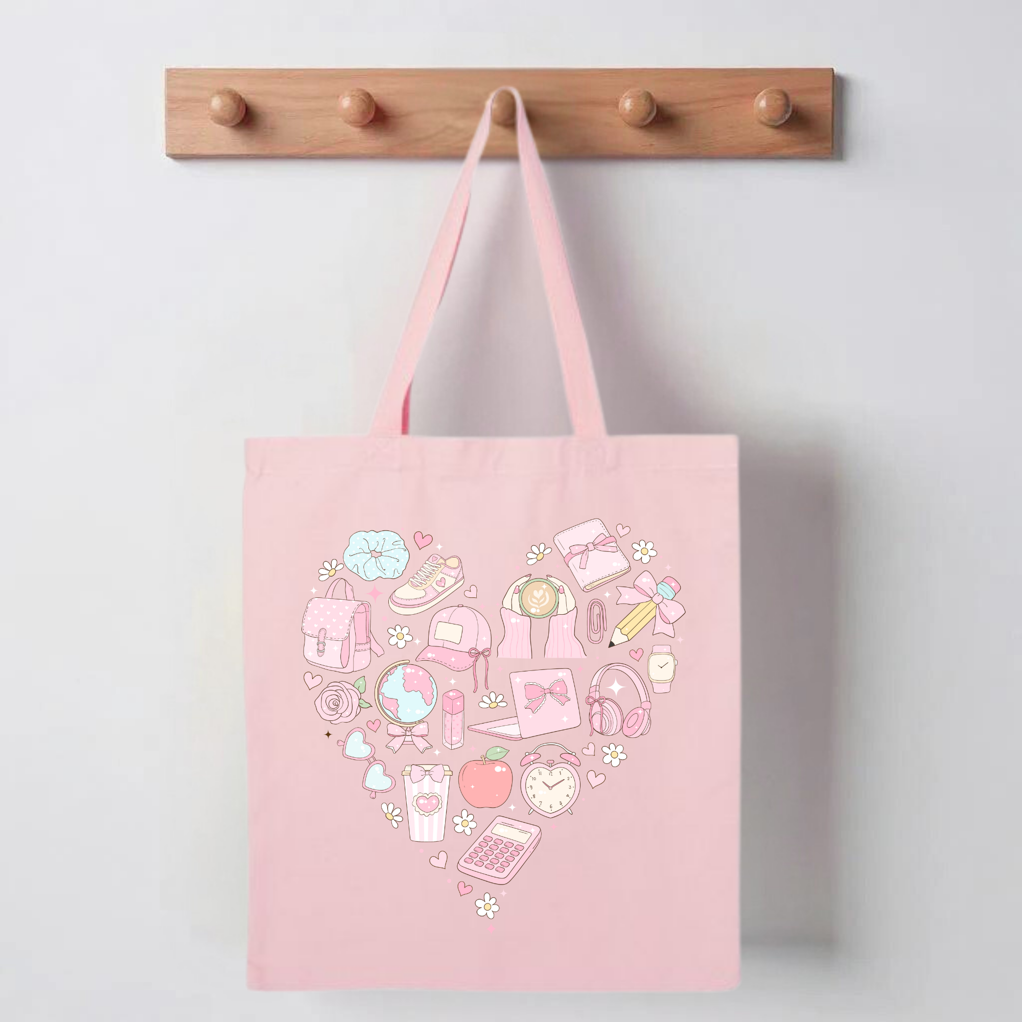 GIRLY ESSENTIALS  Coffee Club Tote Bag