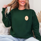 Bookish Christmas Green Crewneck Sweatshirt