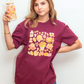 20% OFF Fall Pumpkins Maroon Boxy Tee | 100% Cotton | Made in Canada