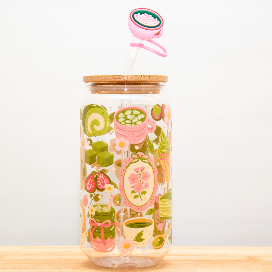 MATCHA MOMENTS Glass Can Cup