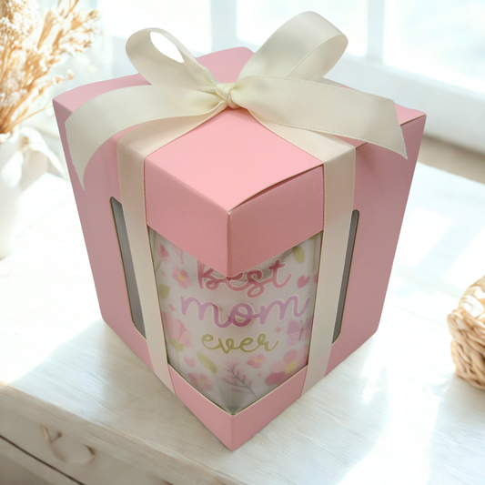 Cottagecore Strawberries Ceramic Mug with Gift Box | 15oz Ceramic Mug | Strawberries Cherries Jam Basket Floral Design | Gift for her
