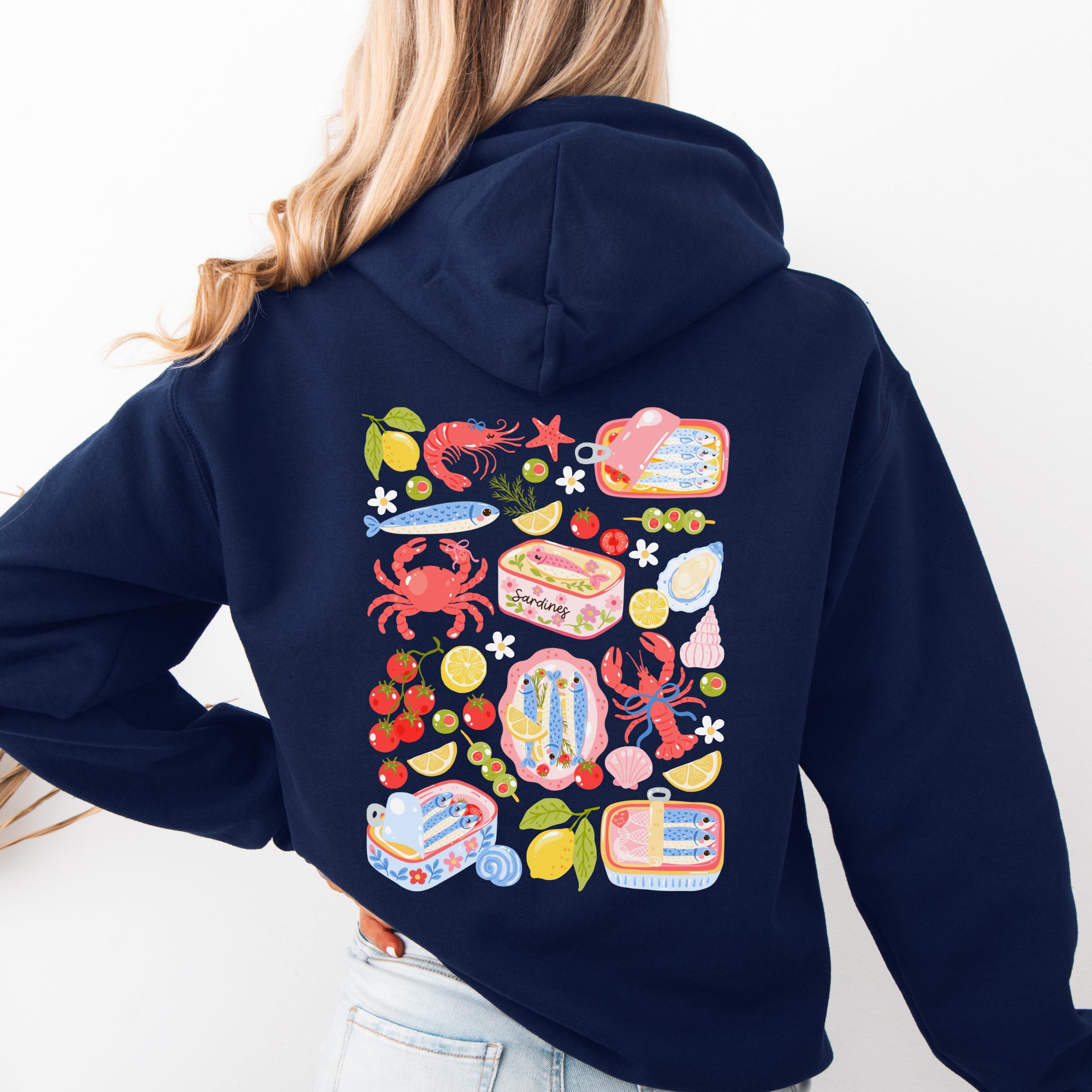 COASTAL LIFE CLUB Navy Blue Hoodie