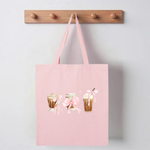 PINK COFFEE CUTIE Tote Bag