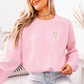 Girly Pink Crewneck Sweatshirt | Gift for Her