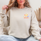 20% OFF School-Themed Sweatshirt with Books, Flowers & Classroom Essentials | Cozy Wear for students and Teachers