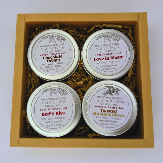 20% OFF Valentine’s Mini Scented Soy Wax Candle Gift Set