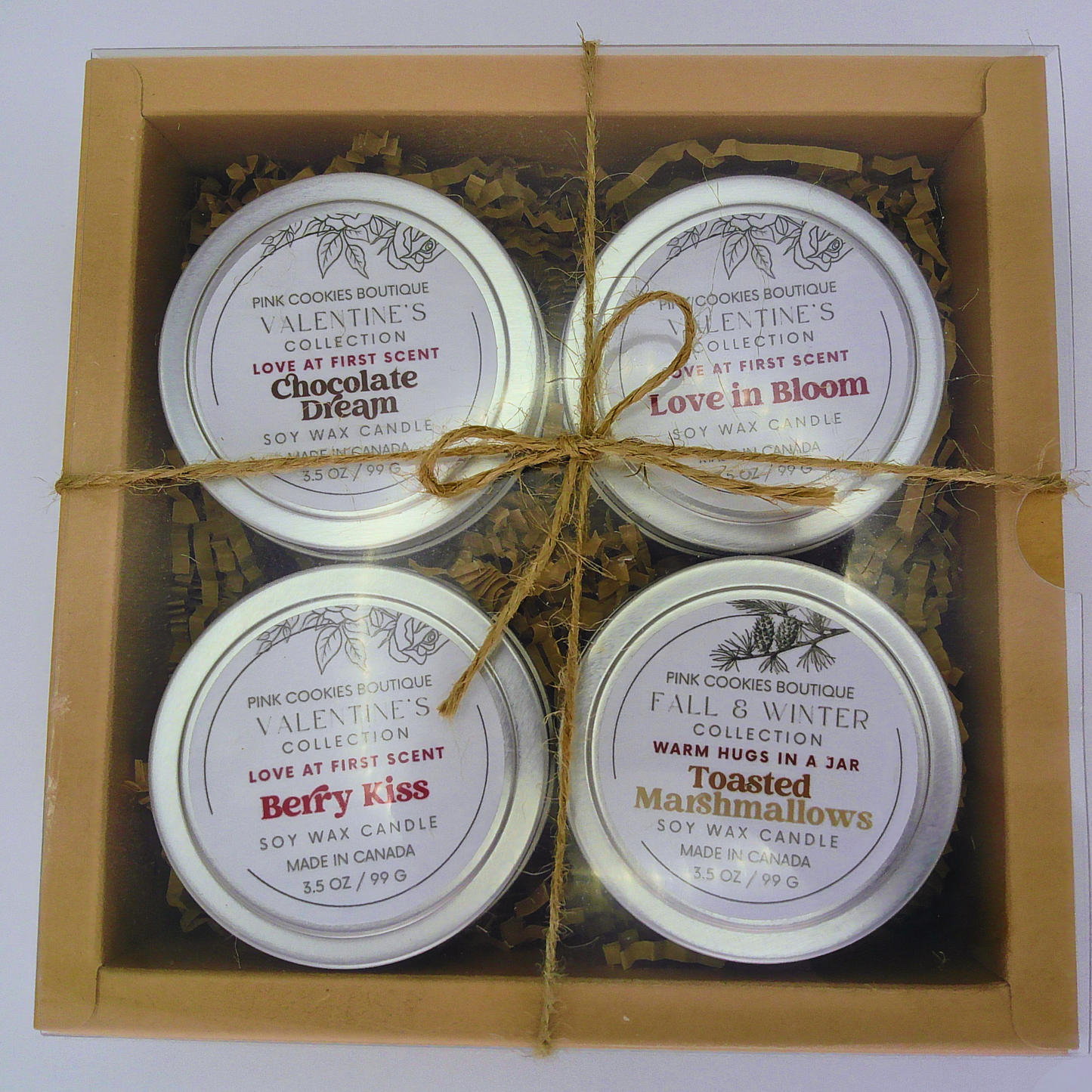 20% OFF Valentine’s Mini Scented Soy Wax Candle Gift Set
