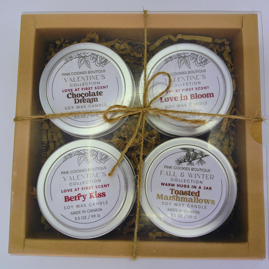 20% OFF Valentine’s Mini Scented Soy Wax Candle Gift Set