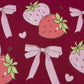 Strawberries Pink Bow Sweatshirt
