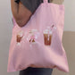 20% OFF PINK COFFEE CUTIE Tote Bag