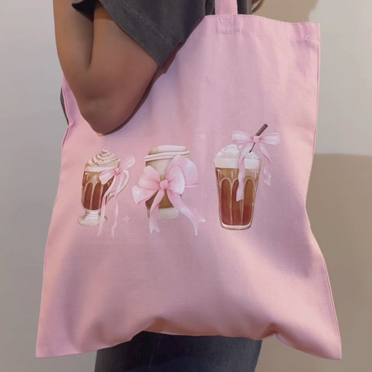 20% OFF PINK COFFEE CUTIE Tote Bag